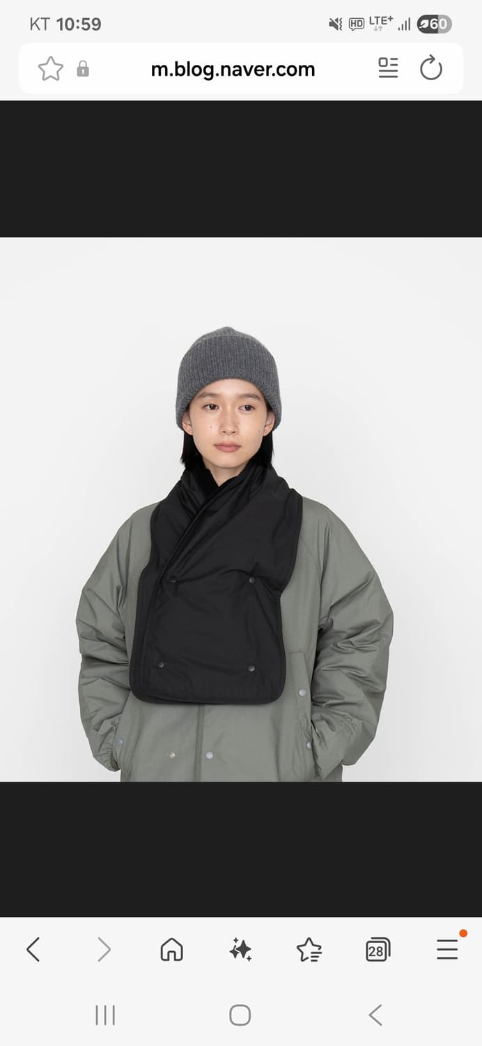 (F) 나나미카 패딩 머플러 상품이미지1