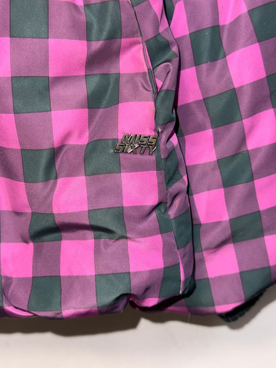 MISS SIXTY black pink check down puffer  상품이미지4