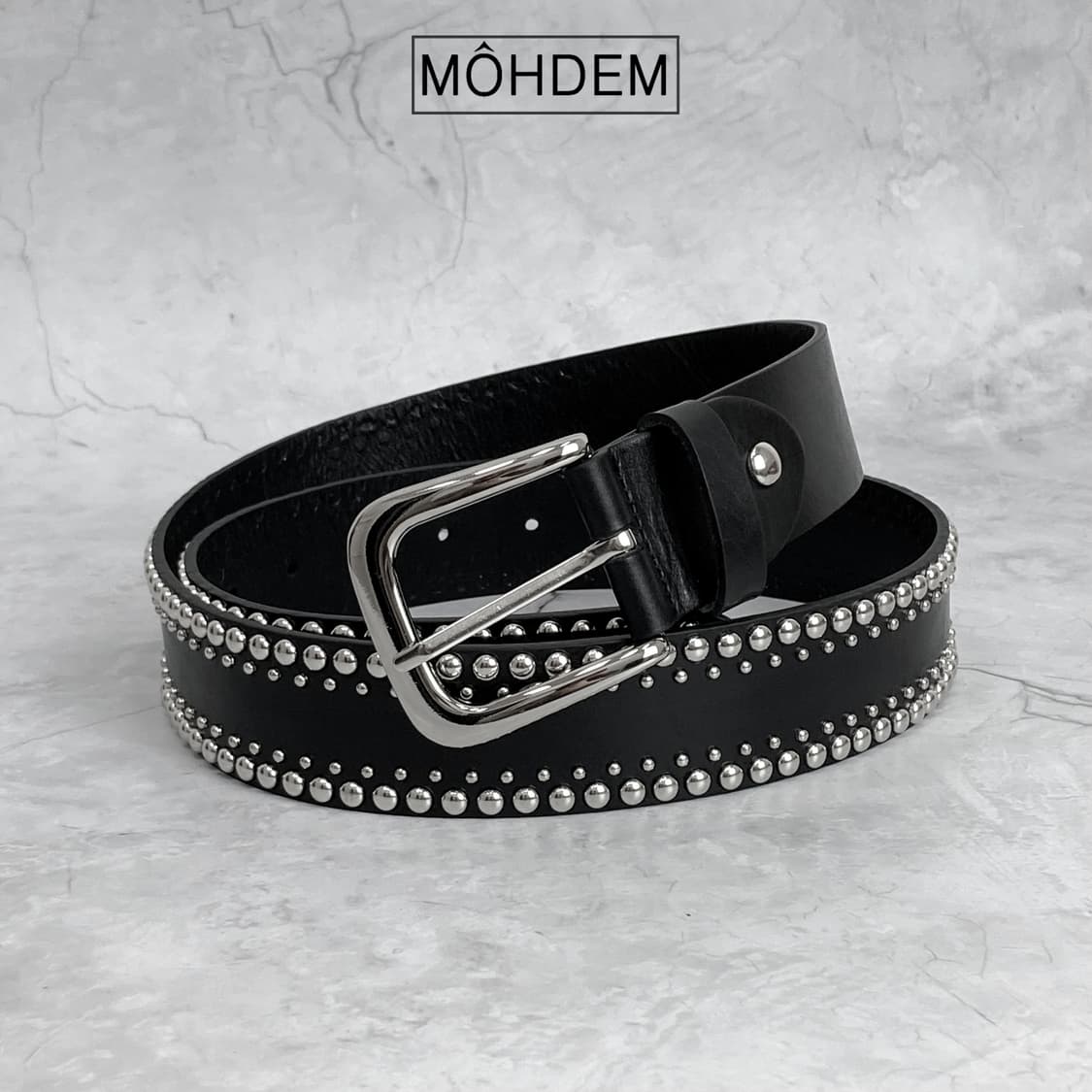 [Unisex]나노 스터드 웨스턴 찡 벨트 상품이미지9
