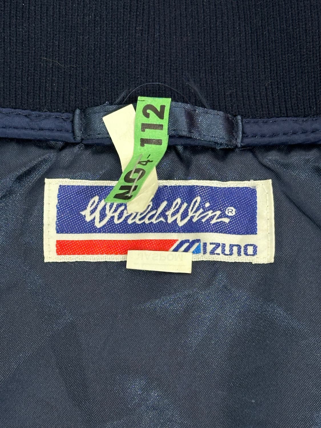 미즈노 네이비 자수 바시티 바람막이 트랙 자켓  상품이미지5
