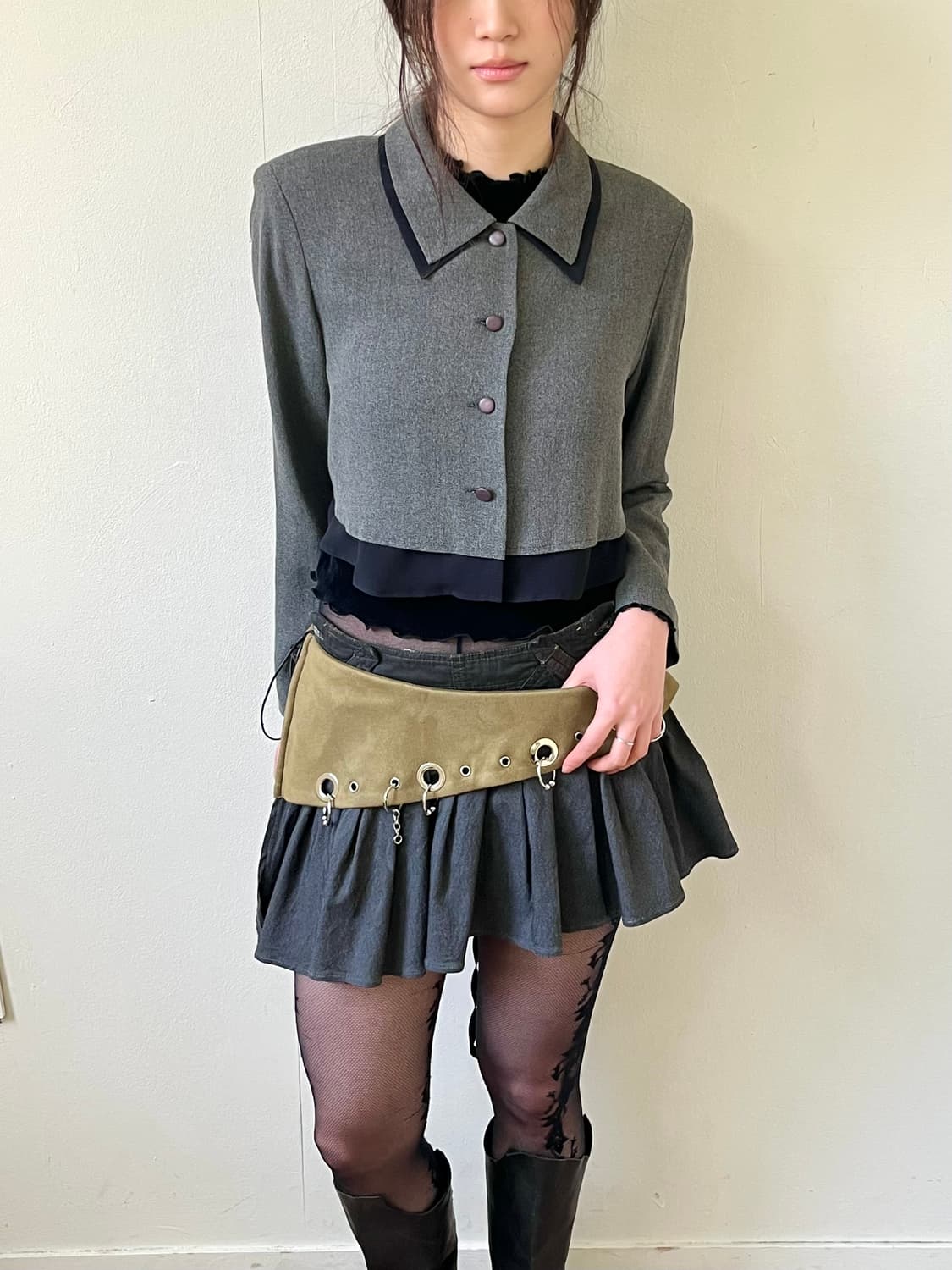 POIGNET 레이어드 크롭 자켓 상품이미지6