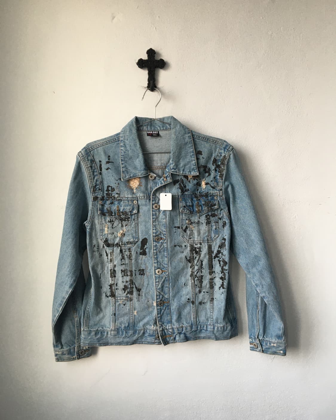 Bad boy grunge mood denim jacket 상품이미지2