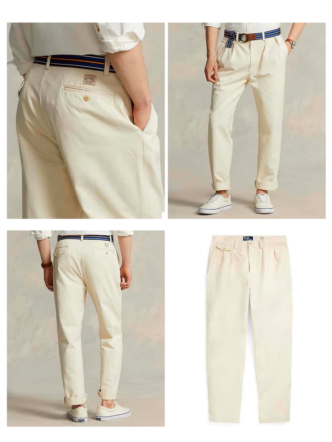 폴로 랄프로렌 휘트먼 릴렉스핏 플리츠 치노 팬츠 상품이미지3