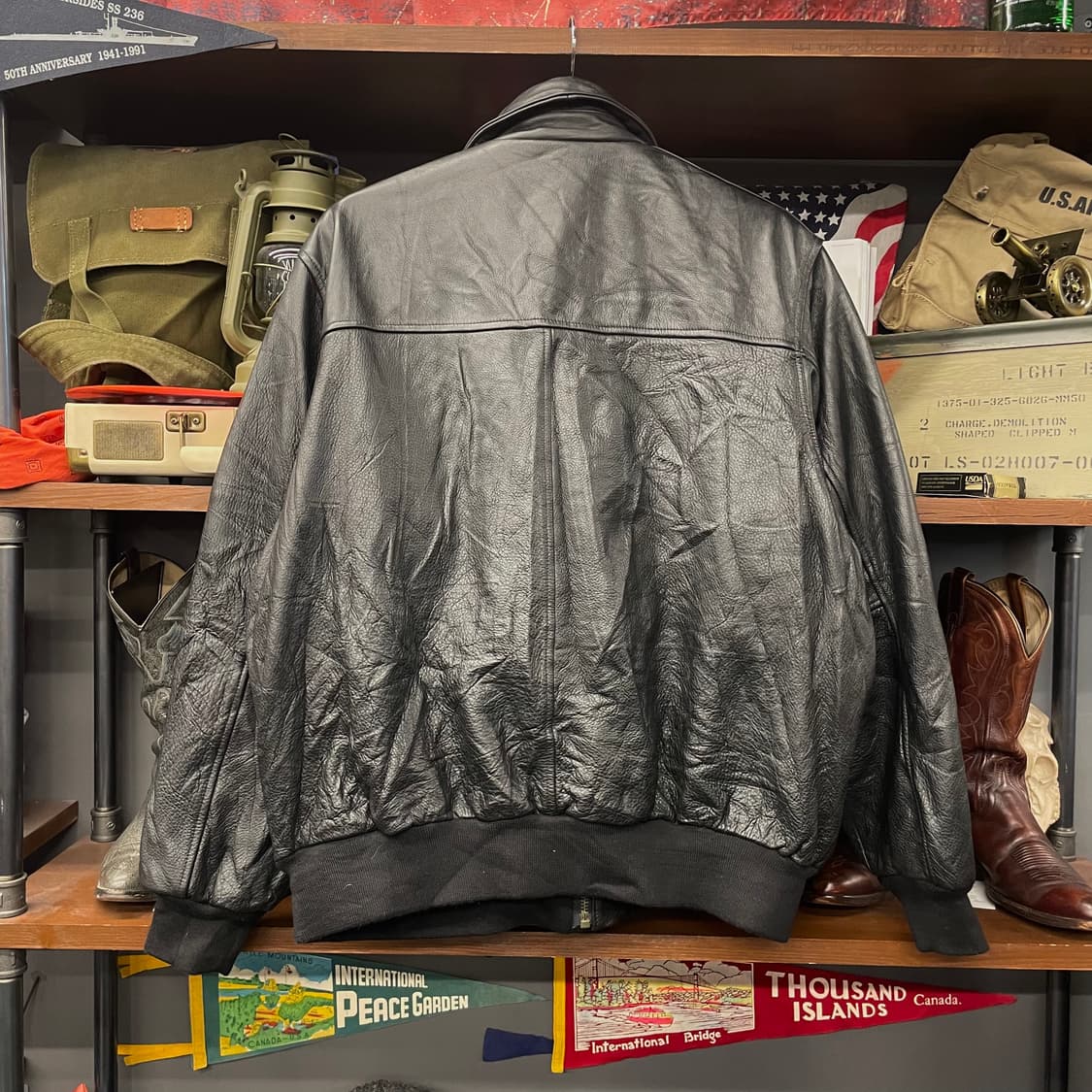 빈티지 플라이트 A2 소가죽 리얼 레더 자켓 상품이미지2