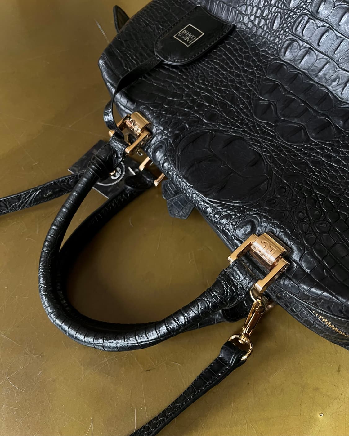 90s ENRICO COVERI 3-Way Alligator Bag 상품이미지6