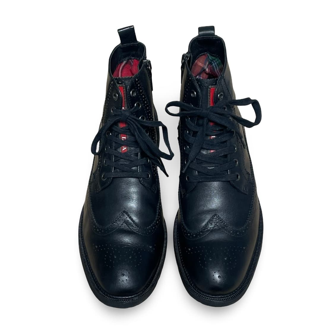 프라다 스포츠 윙팁 레더 부츠 상품이미지2