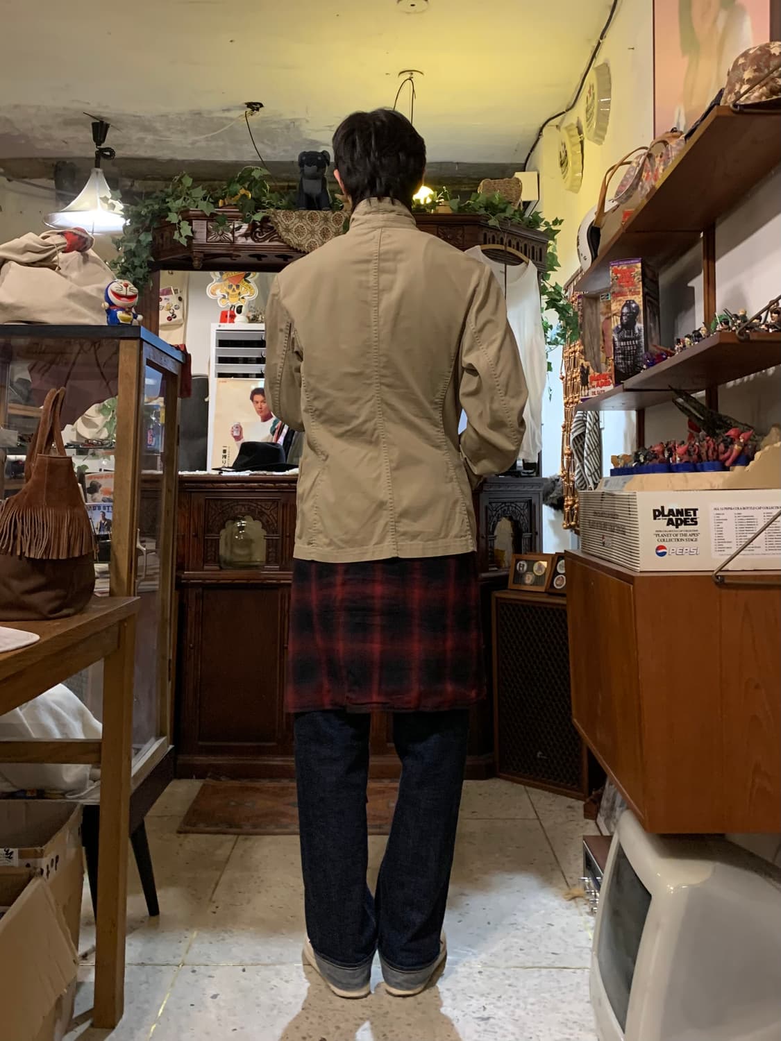 45rpm 베이지 피코트 셔츠 자켓 상품이미지2