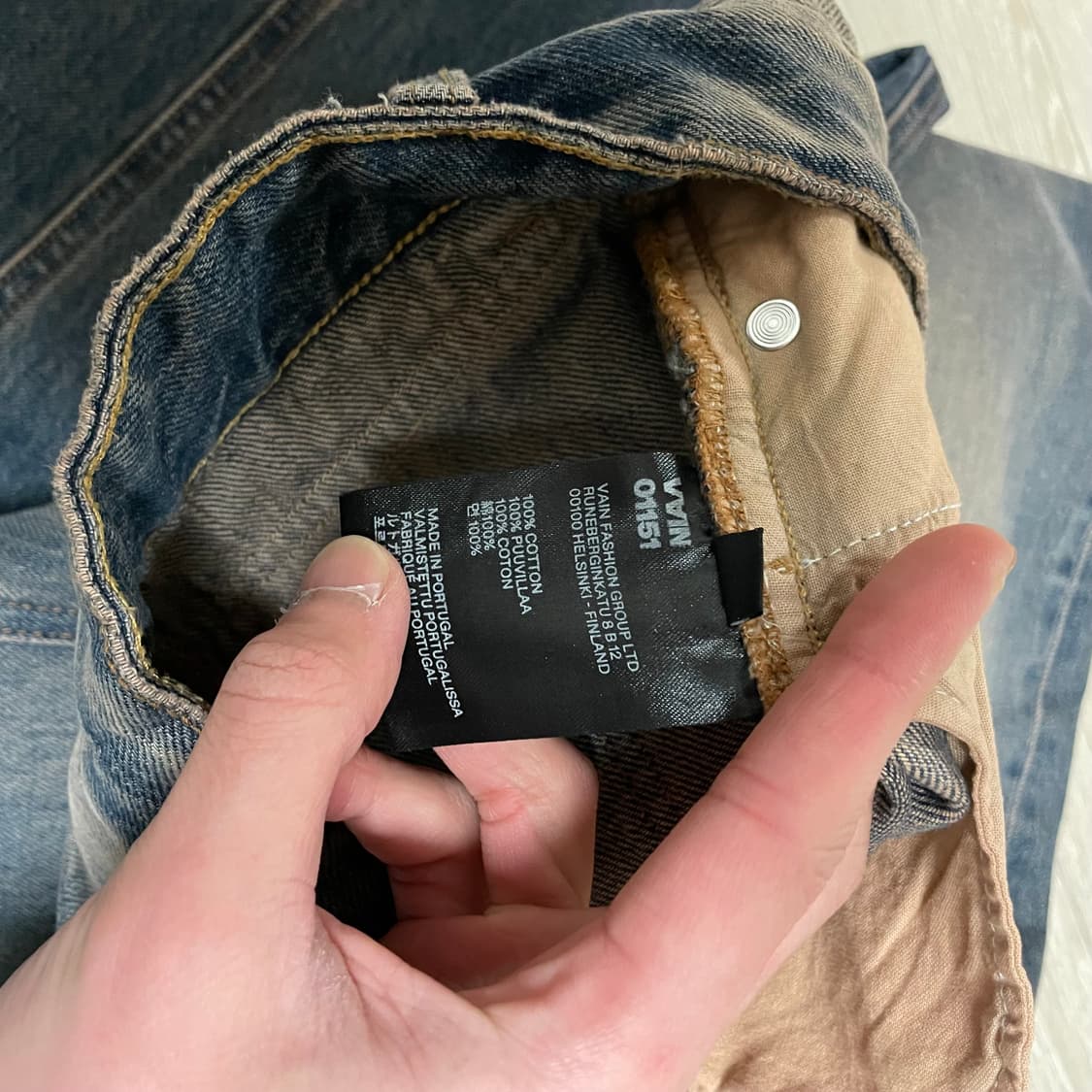 베인 레귤러 진 워시드 블루 상품이미지8