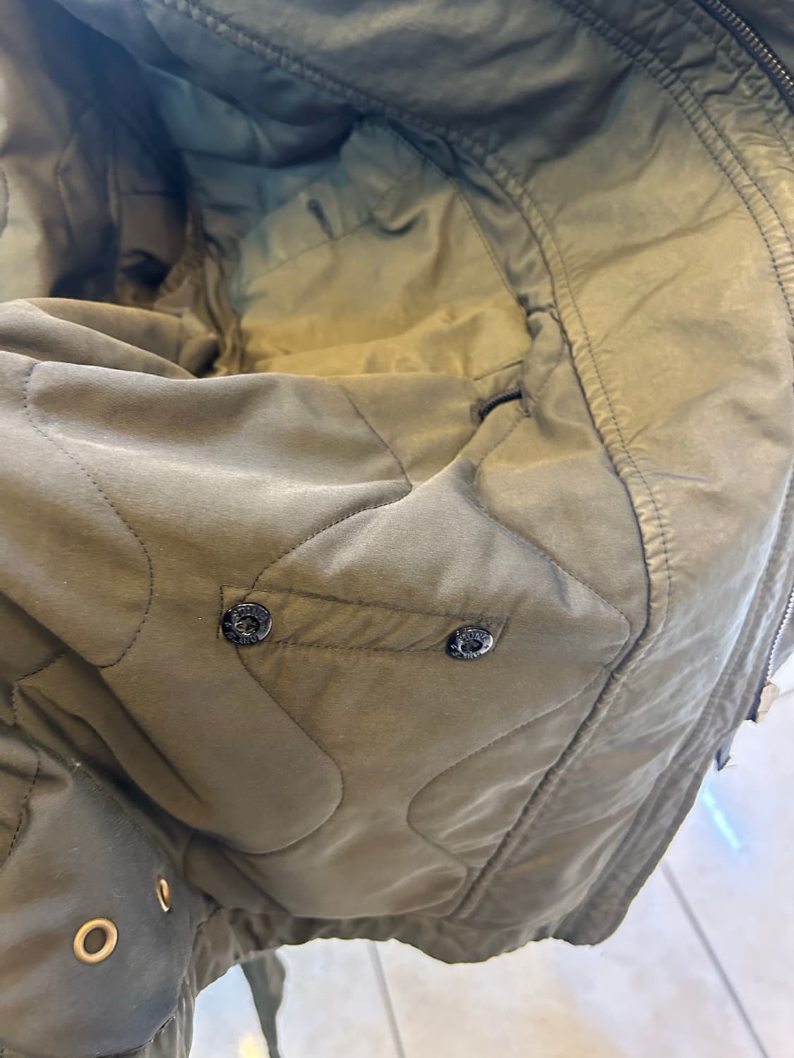 100-105 정품 스톤아일랜드 다비드 후드패딩 팝니다 상품이미지4