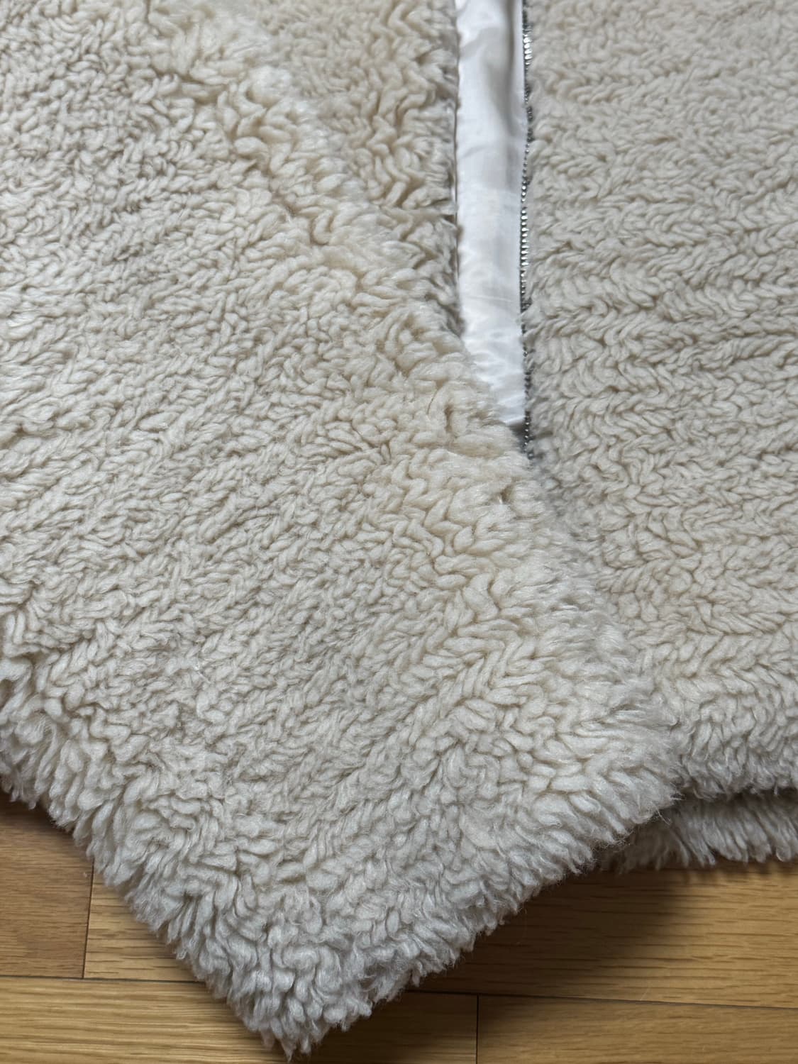 (W) 루에브르 포우 퍼 집업 자켓 라이트 베이지 상품이미지7