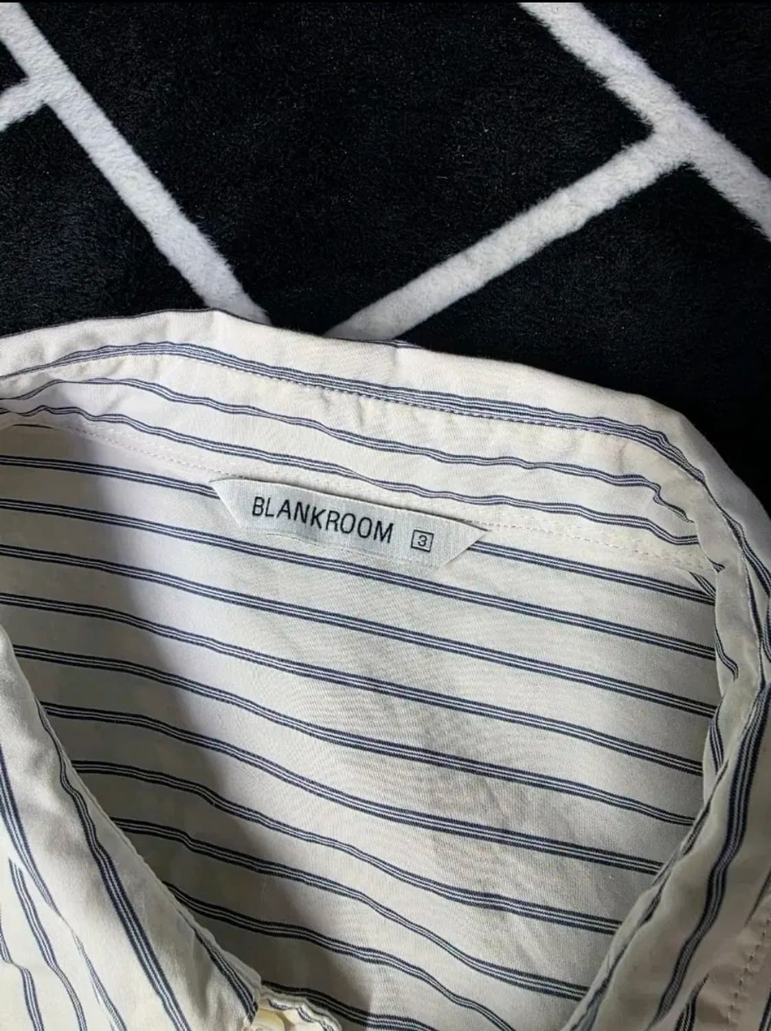 블랭크룸 스트라이프 셔츠 3 화이트 상품이미지2