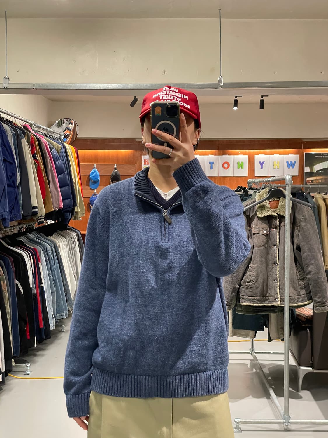 L.L bean 반집업 니트 상품이미지1