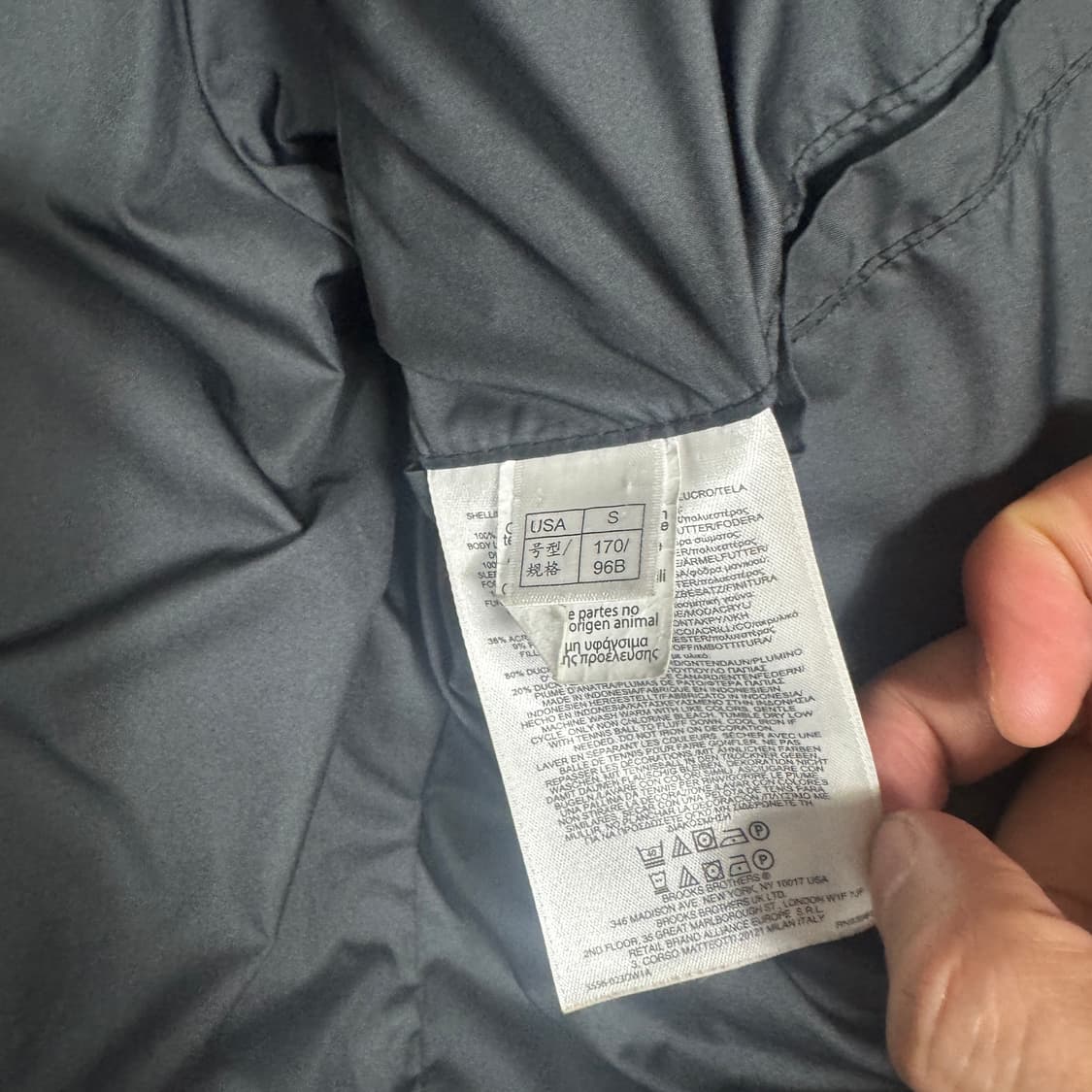 브룩스브라더스 다운 패딩 S사이즈  상품이미지3