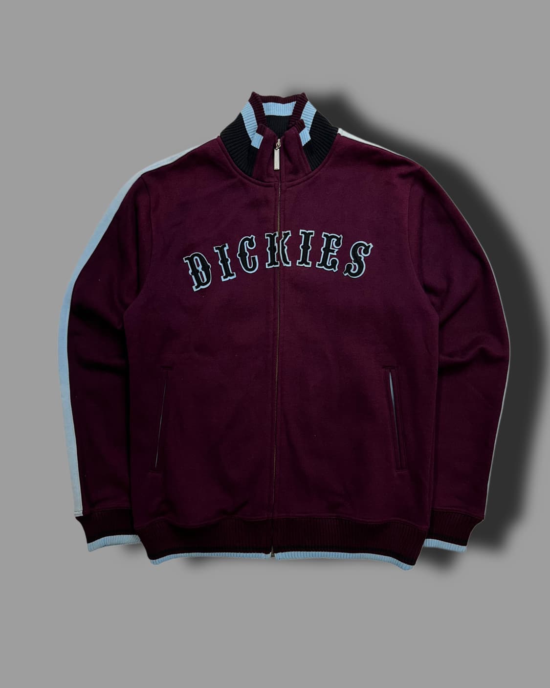 디키즈 빅로고 버건디 니트 집업 100 상품이미지4