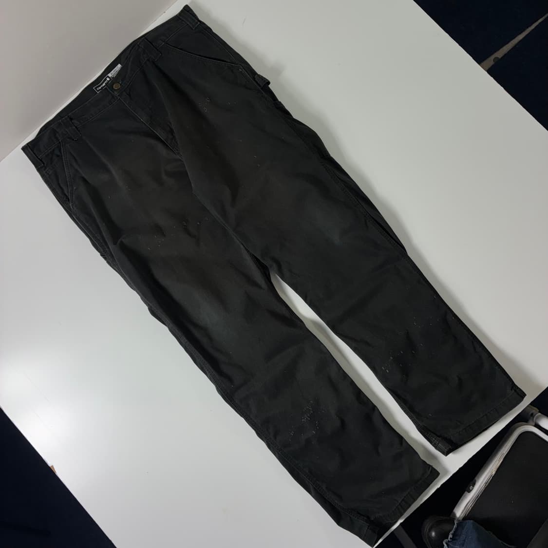 Carhartt  칼하트  블랙 카고 워크 카펜터 팬츠  상품이미지3