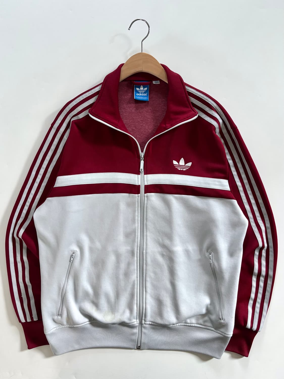 Adidas 아디다스 버건디 배색 파이어버드 트랙탑  상품이미지3