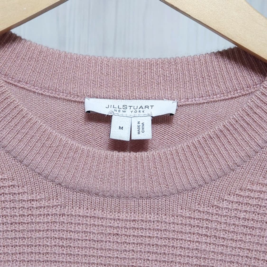 100)JILLSTUART 질스튜어트 캐시미어100%니트 핑크 상품이미지3