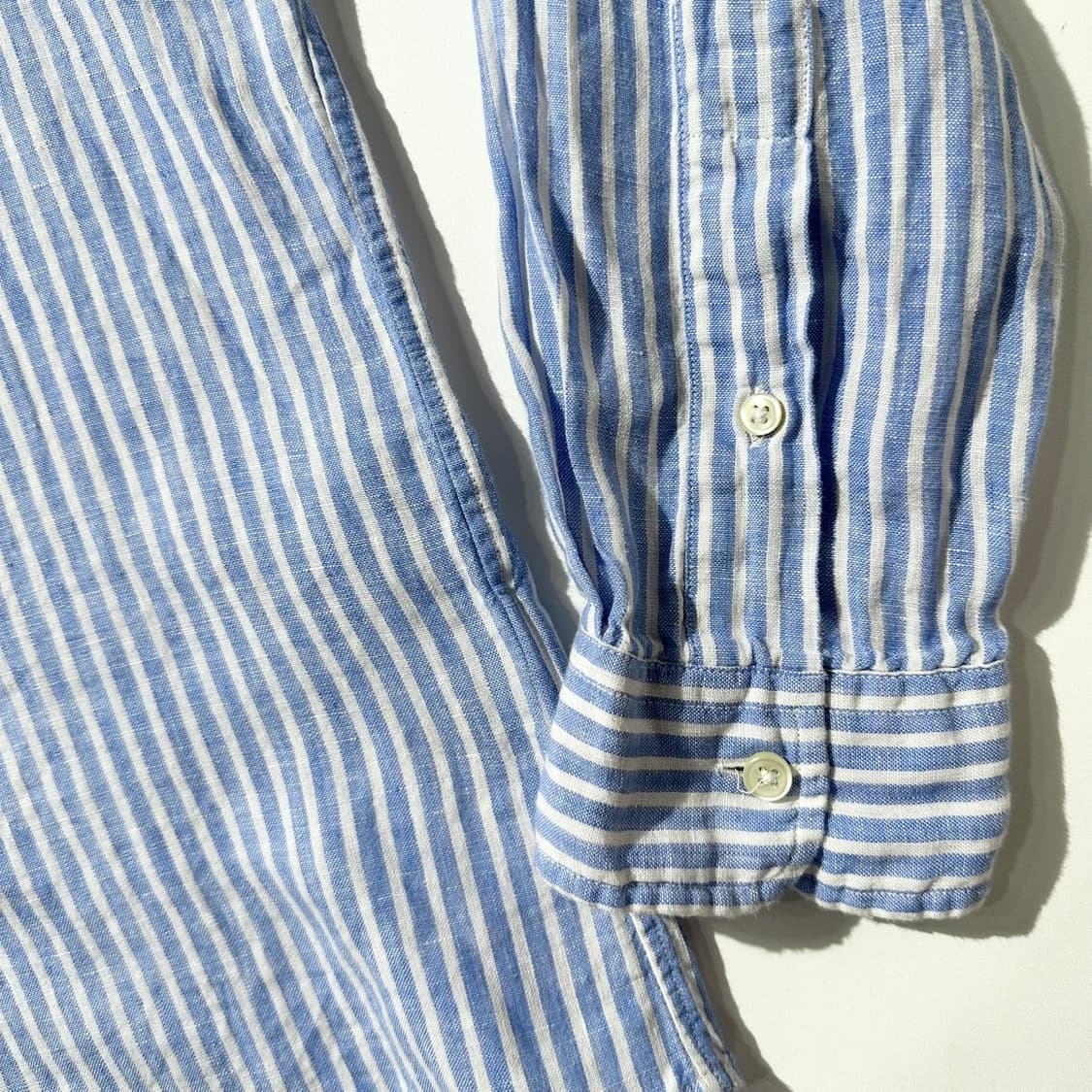 폴로 랄프로렌 린넨 스트라이프 셔츠 (신형QR) 상품이미지6