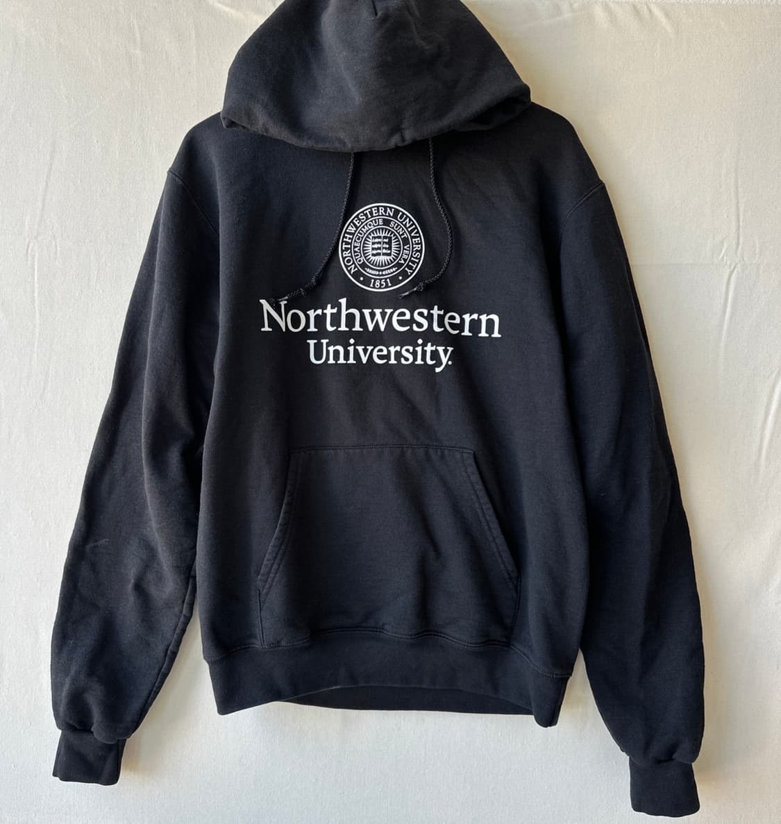 챔피온 노스웨스턴 대학교 자수 로고 후드티 블랙 S (Small) 상품이미지1
