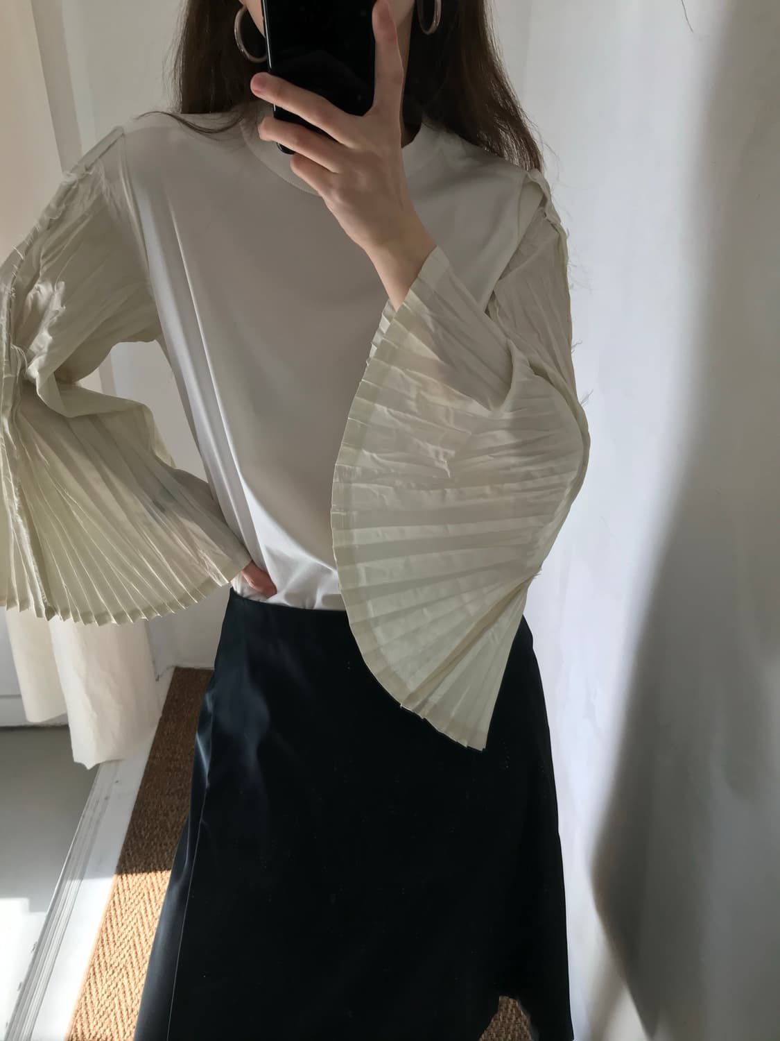 pleats detail long sleeves 상품이미지2