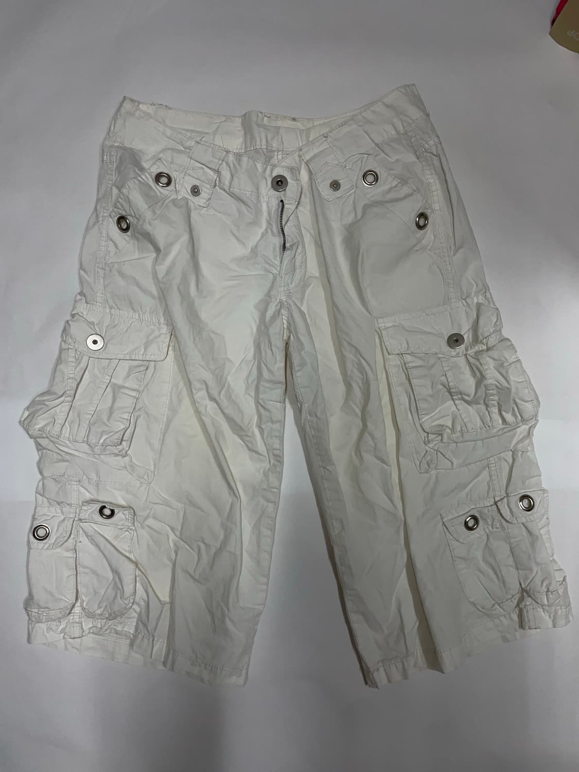 화이트 빈티지 카고 팬츠 2000 상품이미지1