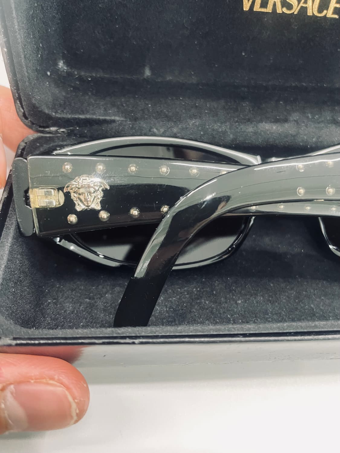 베르사체 스터드 로고 캣츠아이 선글라스 상품이미지1