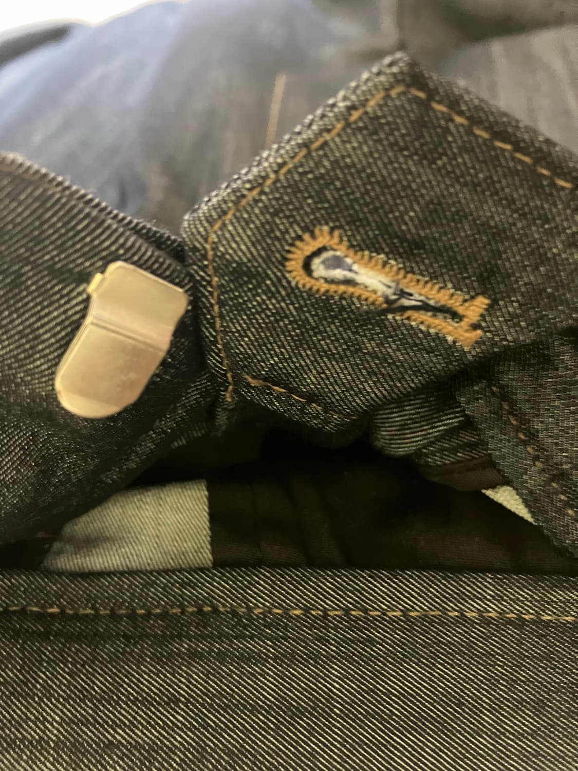 디앤에스알 벨티드 드레이프 슬랙스 인디고 S 상품이미지4