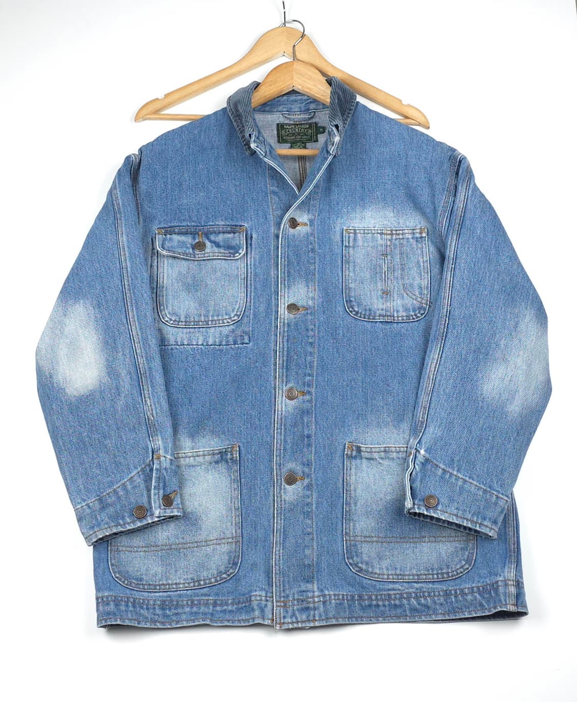[M] 80's-90's 폴로 랄프로렌 컨트리 폴로컨트리 데님 초어자켓 상품이미지1