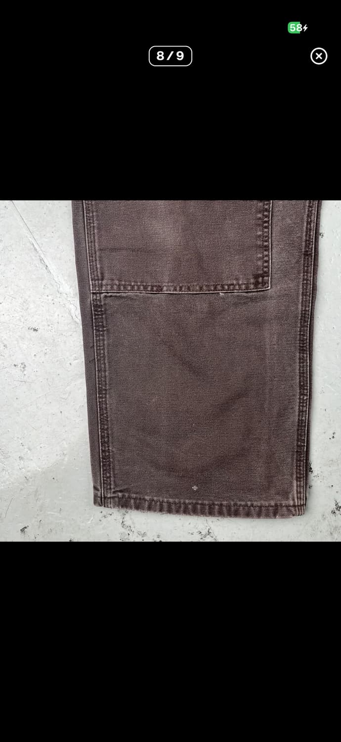 빈티지 칼하트 더블니 다크브라운 워크팬츠 B136 DKB 상품이미지8