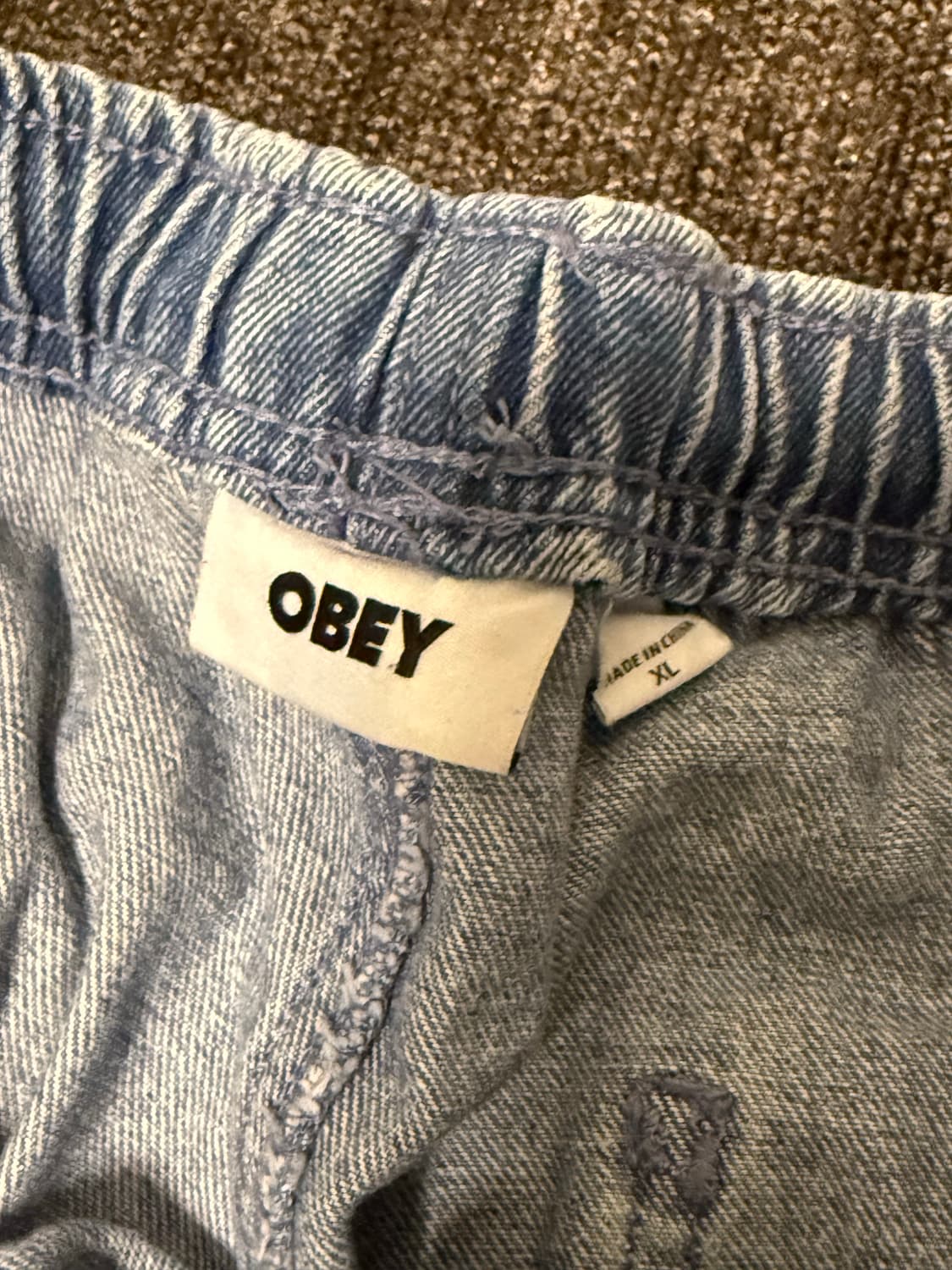 [XL] 오베이 데님 반바지 상품이미지3