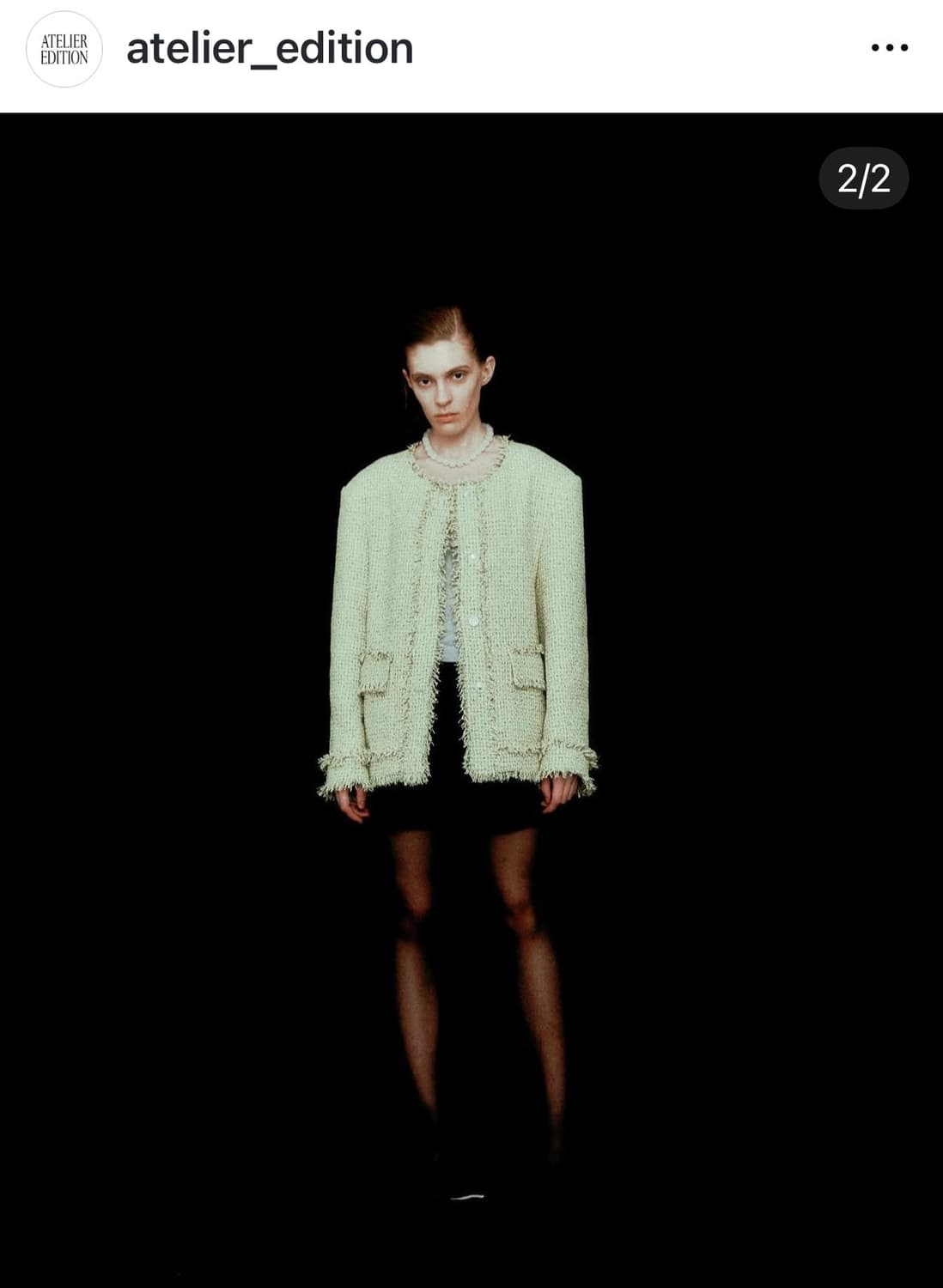 아뜰리에에디션 트위드 자켓 새상품팝니다 상품이미지1