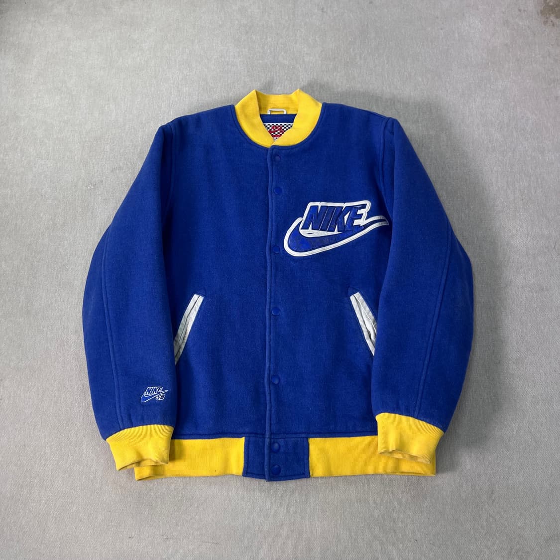 100 나이키 X 슈프림 스타장 슈나장 블루 2007 바시티 자켓 상품이미지2