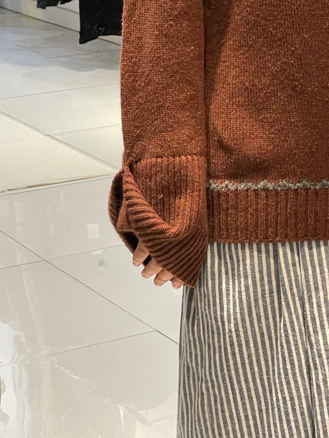 Ray BEAMS 페어아일패턴니트 상품이미지6