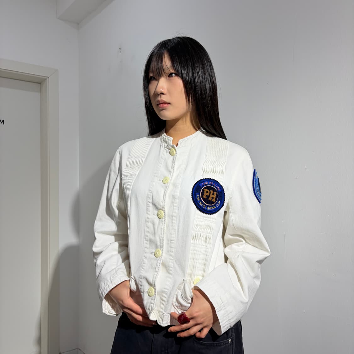 Pink house 핑크 하우스 셔츠형 자켓 상품이미지1