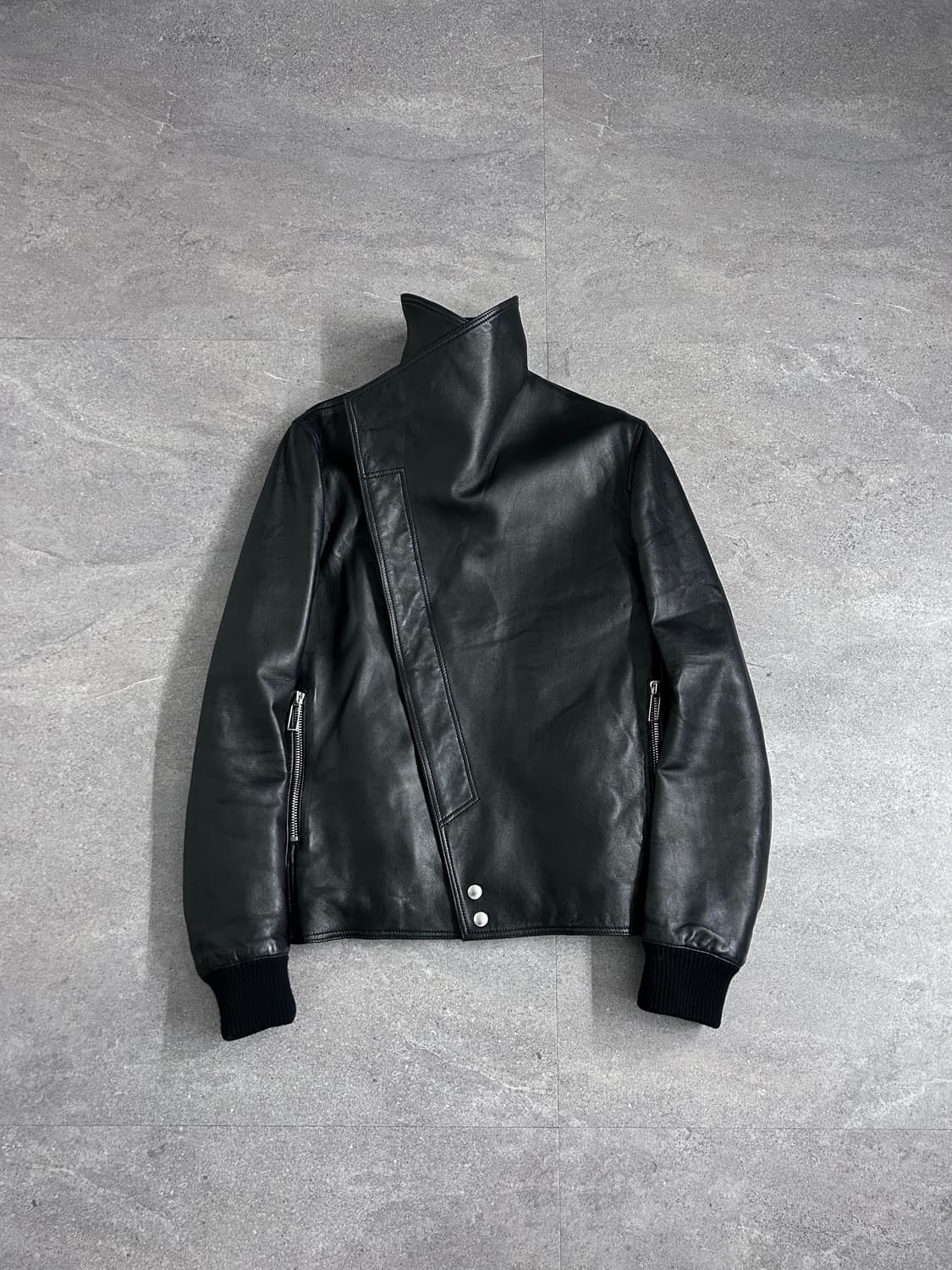 디올 옴므 09fw 비대칭 램스킨 자켓 상품이미지6