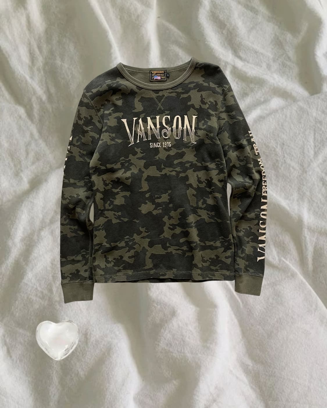 Vanson Leathers . 밴슨 카모플라쥬 와플 롱슬리브 상품이미지2