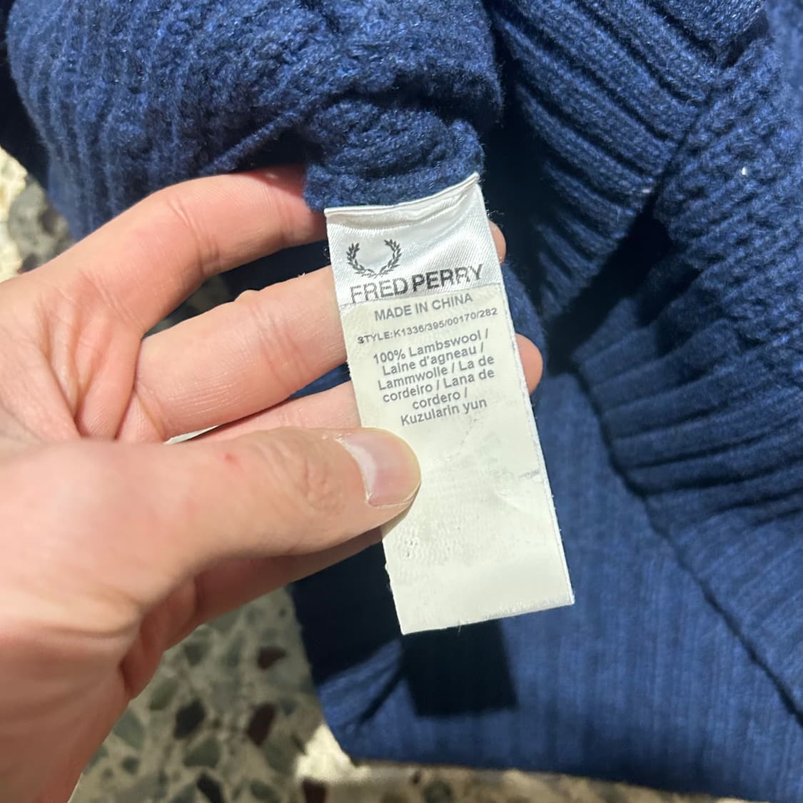 프레디페리 (Fred Perry) 숄카라 렘스울 가디건 상품이미지6
