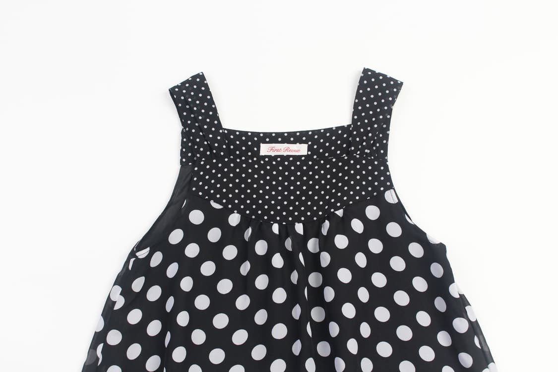 FIRST REVUE Dot Chiffon Tunic Dress 상품이미지2