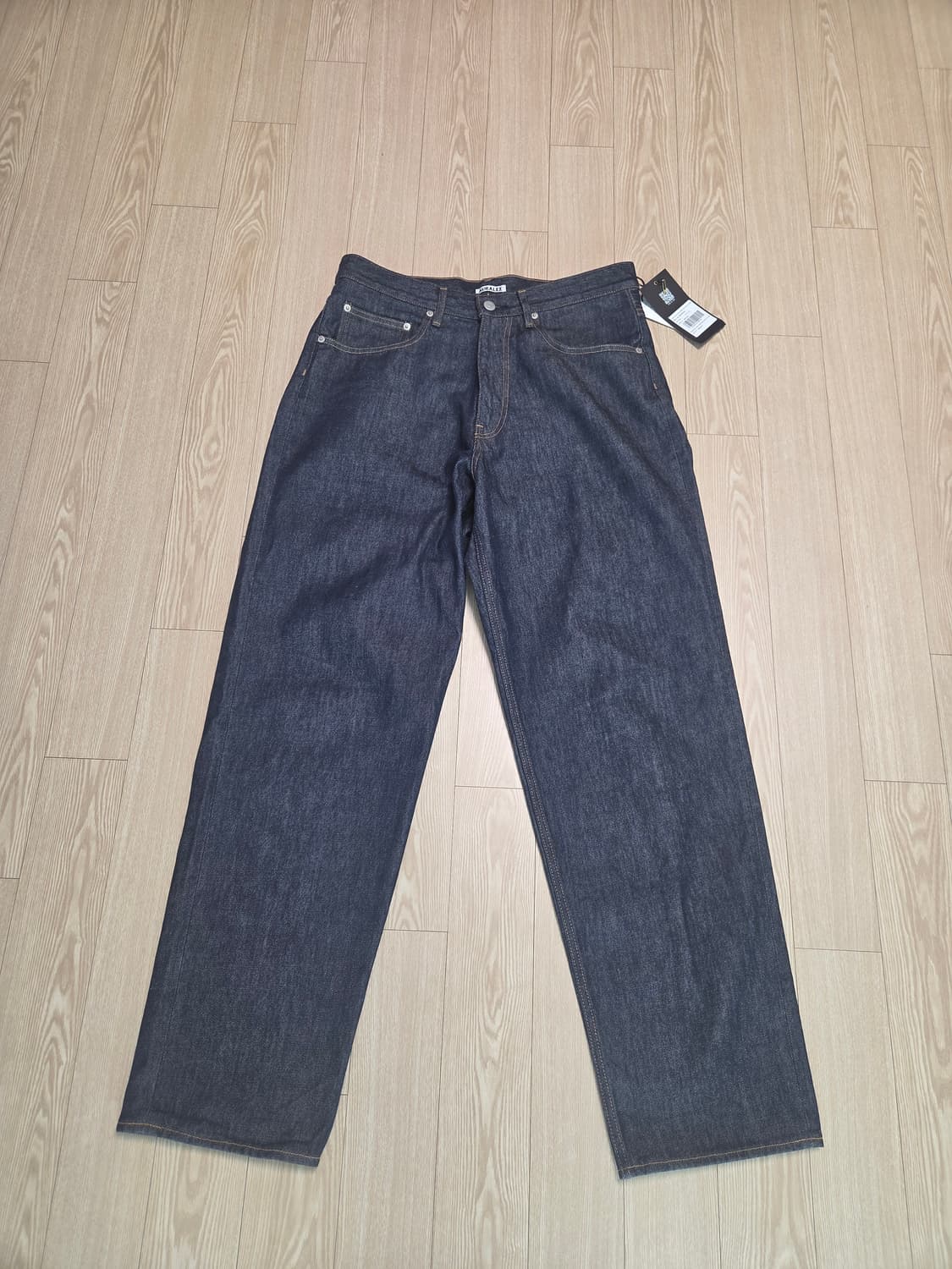 오라리 하드 트위스트 와이드 데님 상품이미지1