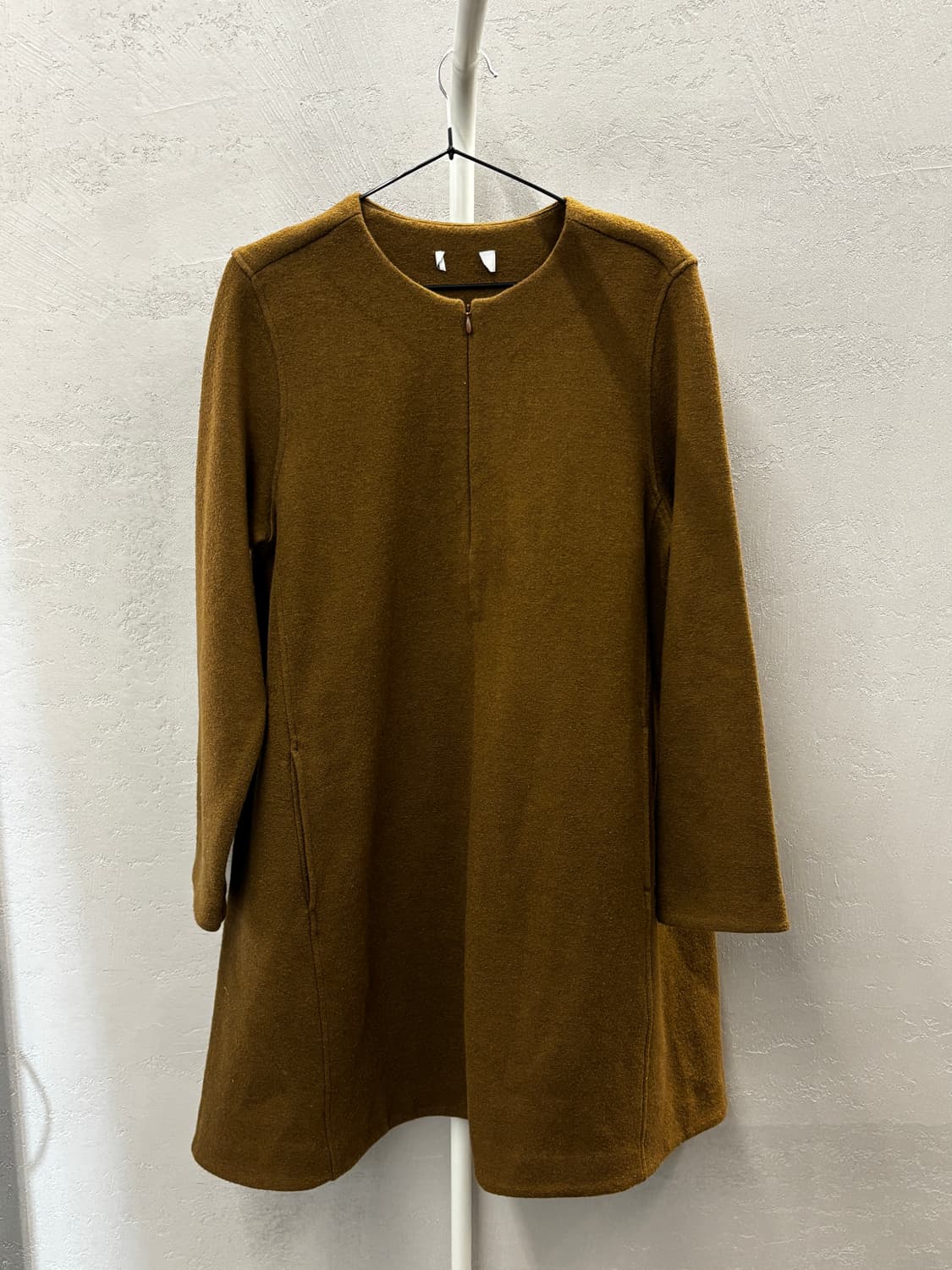 COS 브라운 롱 슬리브 원피스 상품이미지2