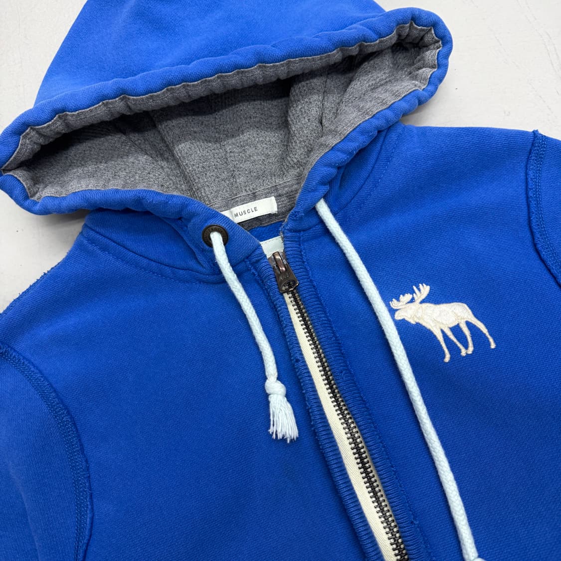 아베크롬비 Y2K 순록 로고 후드집업 상품이미지3