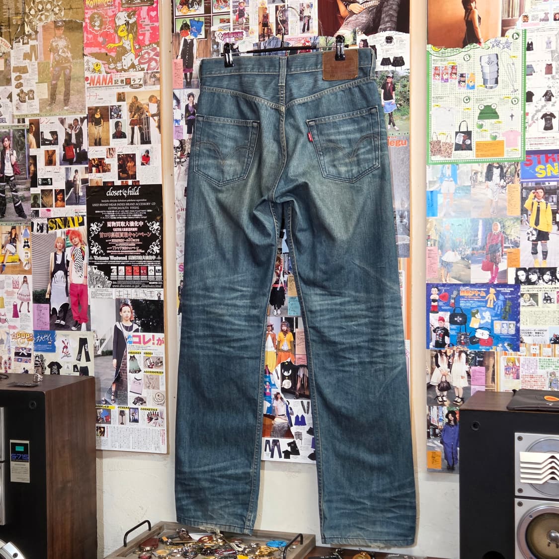 리바이스 512 중청 워싱 데님 팬츠 상품이미지2