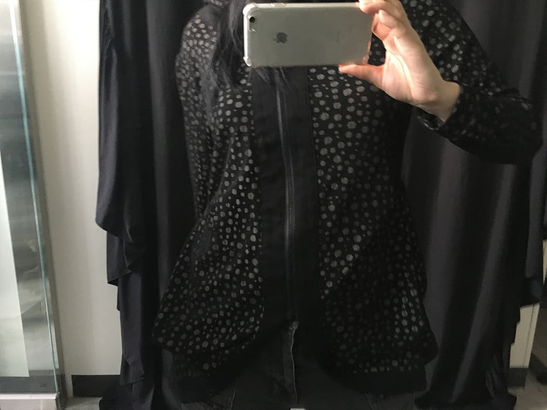 dot mesh hoodie 상품이미지6