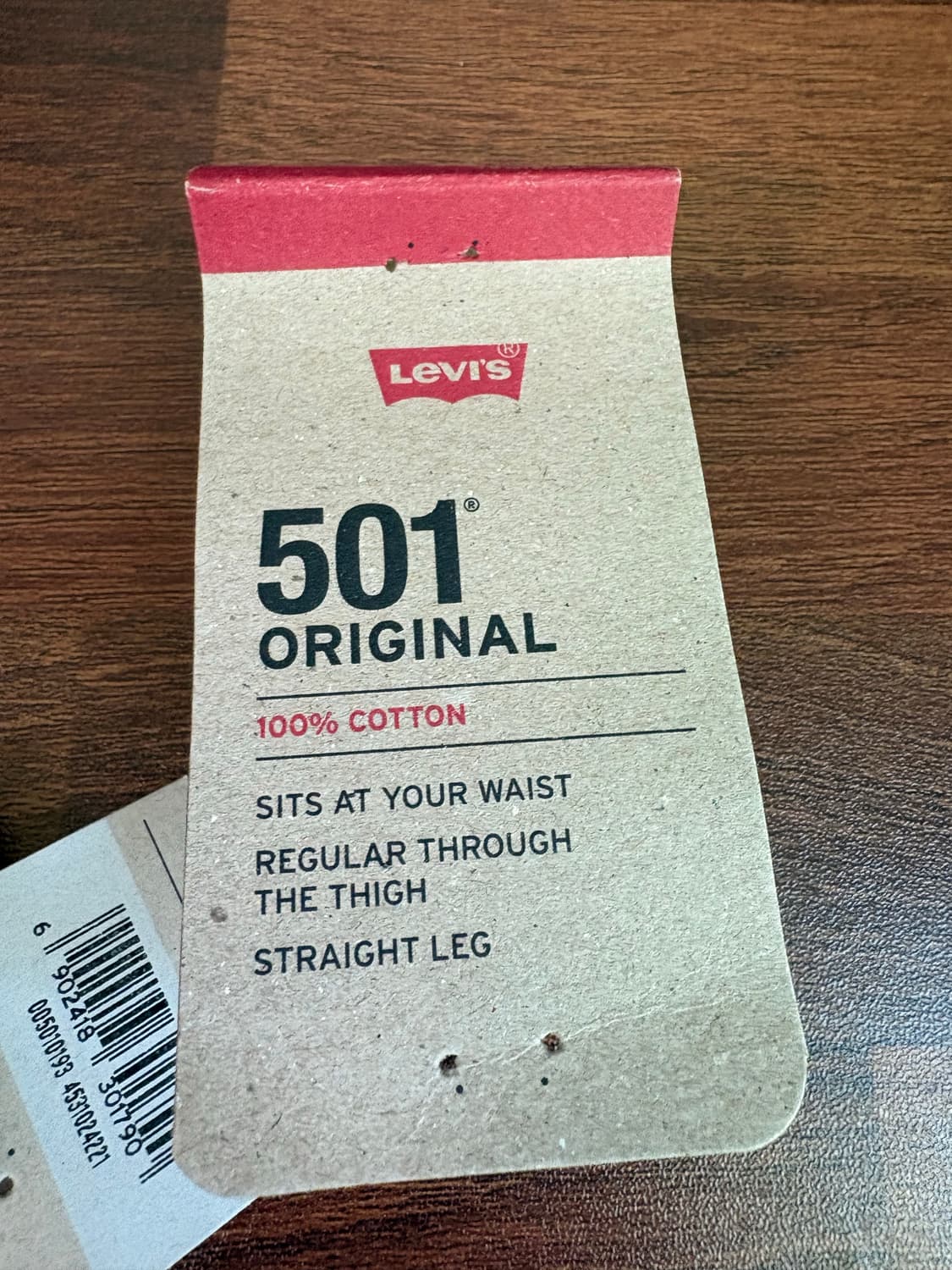 리바이스 501 종이탭 상품이미지3
