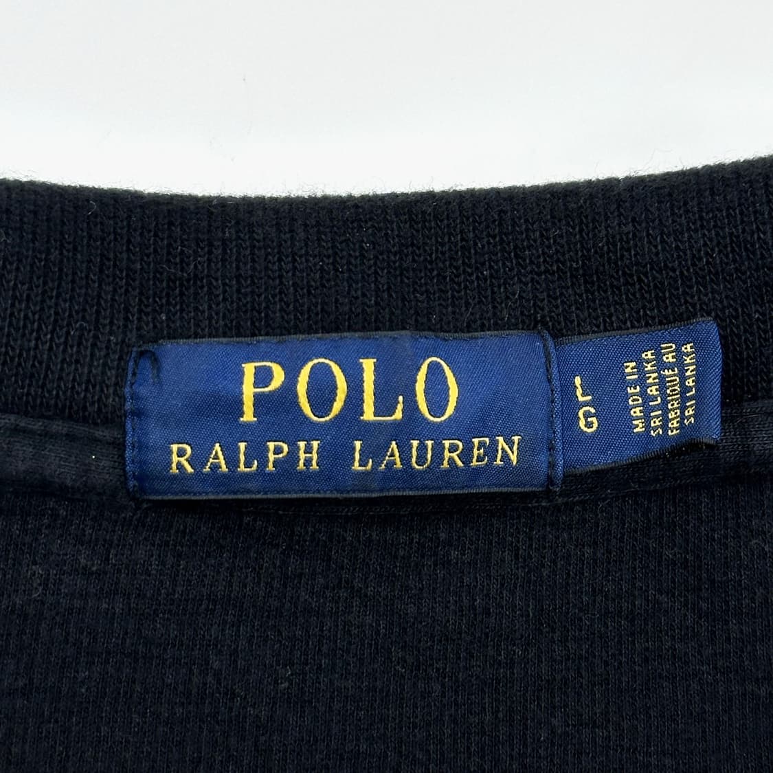 폴로 랄프로렌 클래식 하프집 니트 블랙 L 상품이미지5
