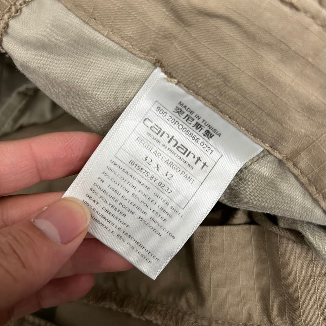 칼하트 에비에이션 카고팬츠 베이지 상품이미지6
