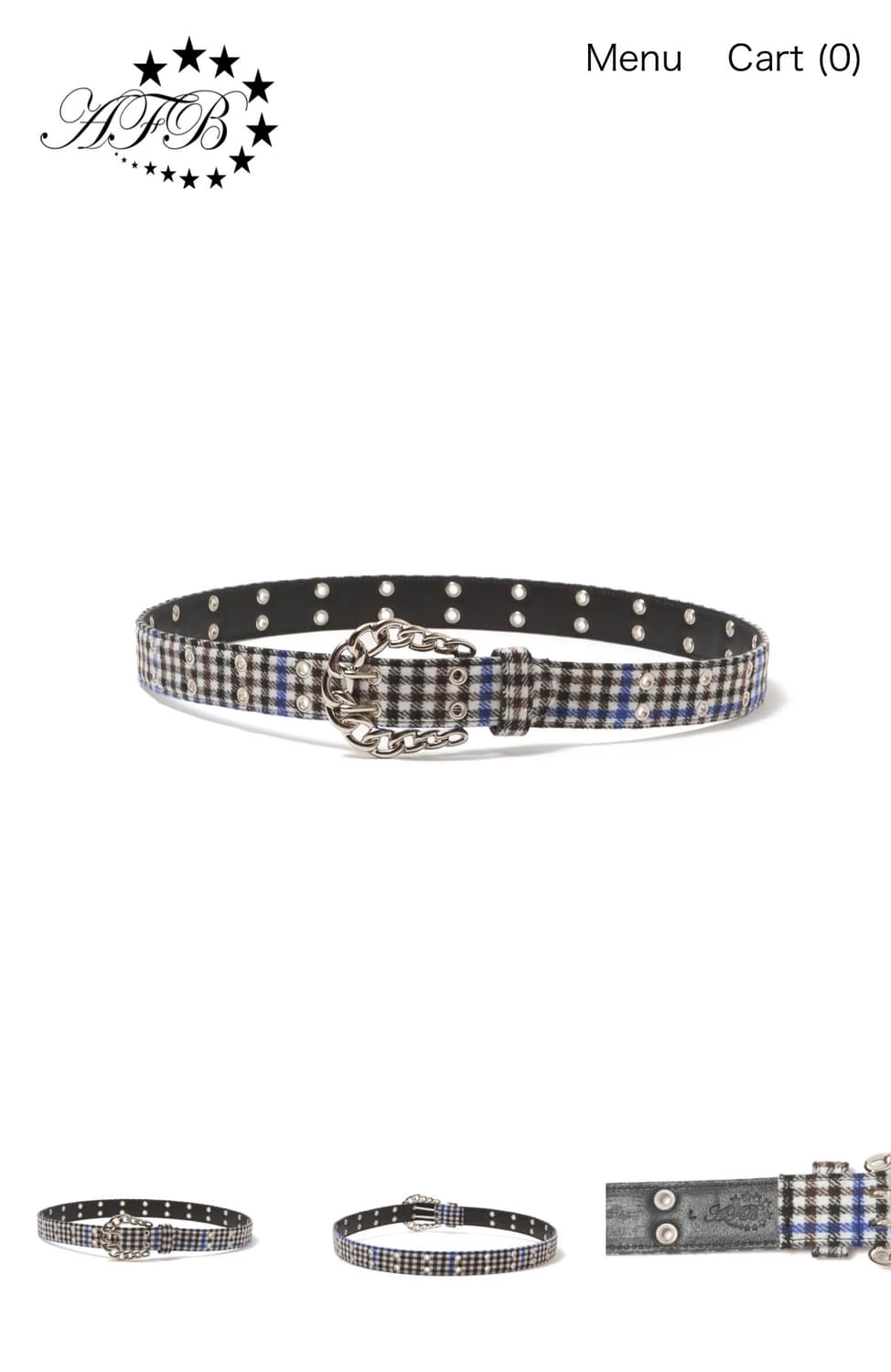 AFB FLANNEL CHECK BELT 상품이미지1