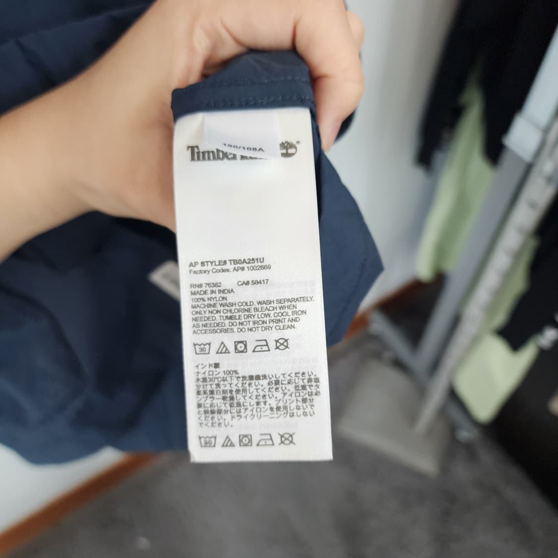 팀버랜드 네이비 블루종 셔츠 상품이미지5