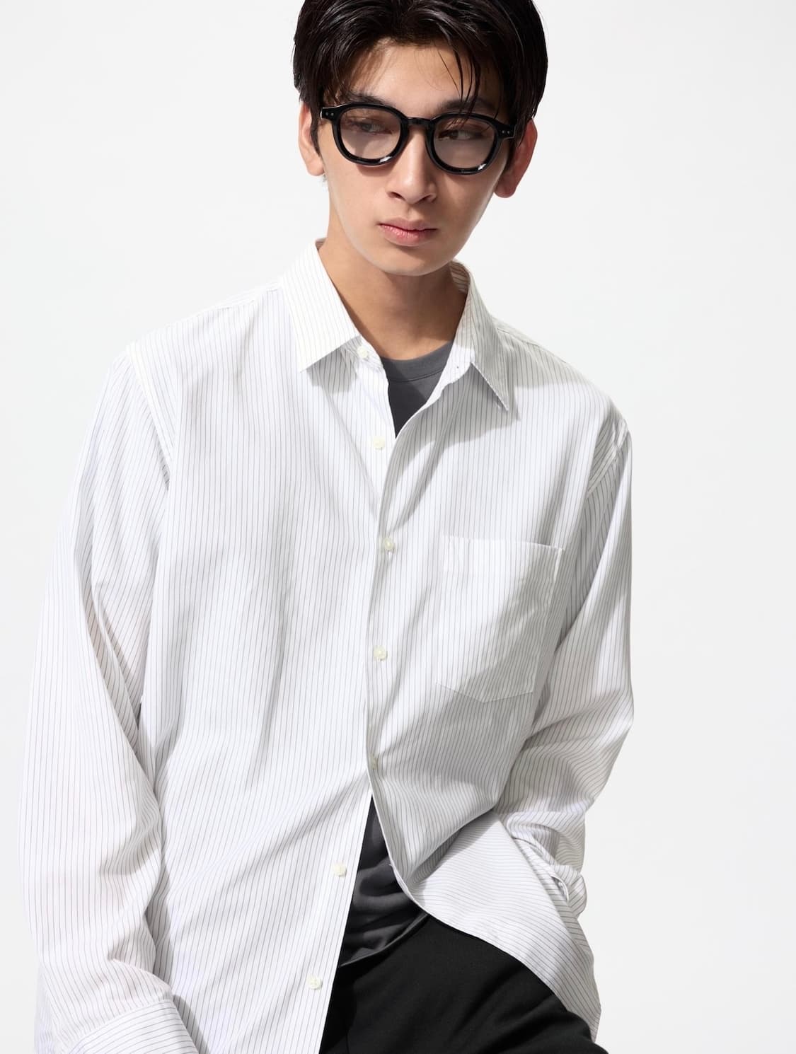 주우재 유니클로 브로드클로스 셔츠 xl 택포 상품이미지1