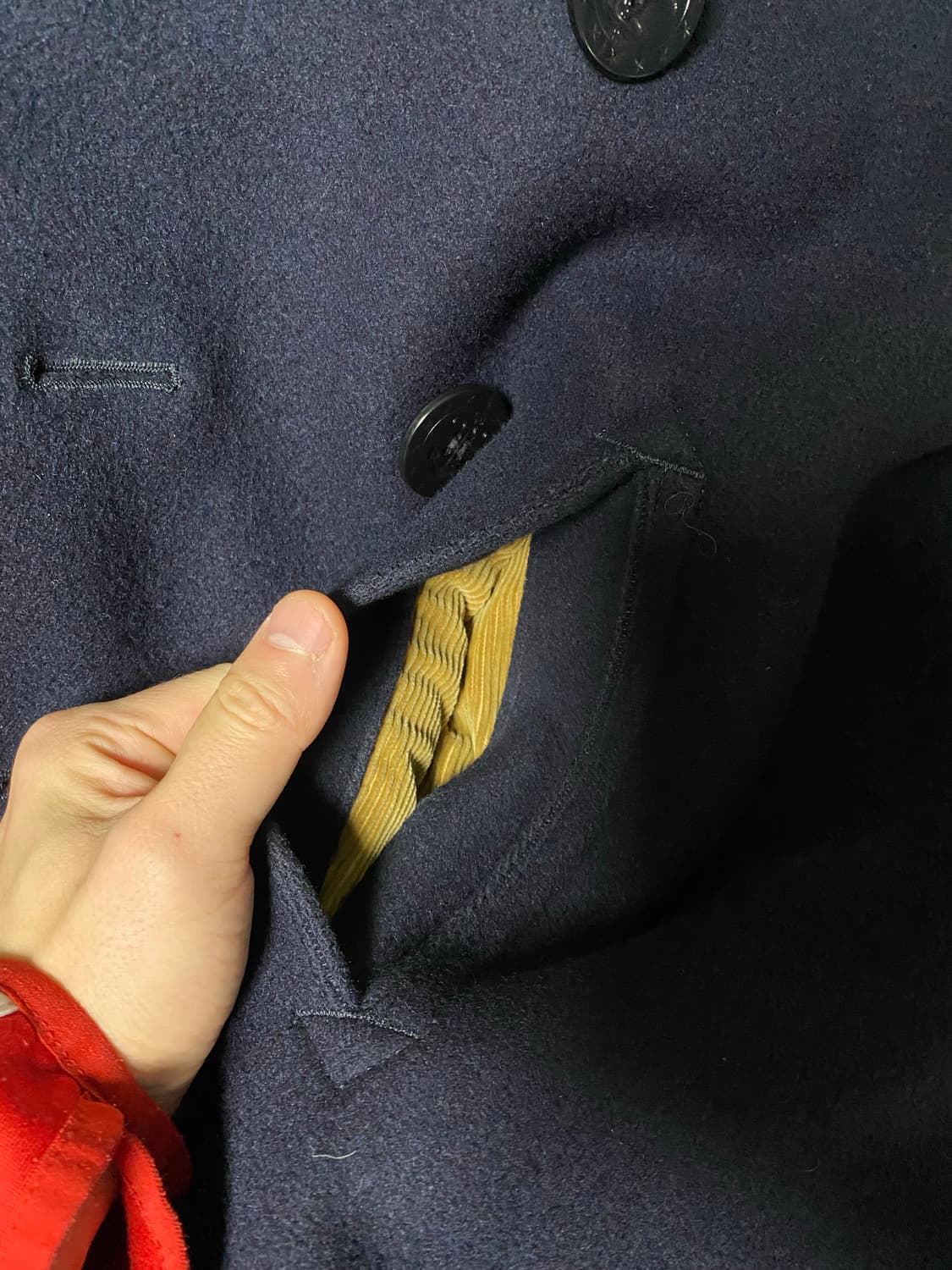 버즈릭슨 피코트 숏버전 40사이즈 네이비 상품이미지6